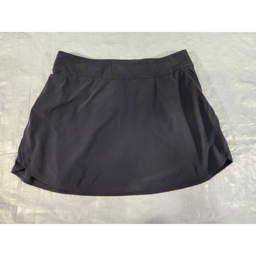 Outdoor Voices Black Skort Athletic Skirt Small S pocket Mesh Breathable